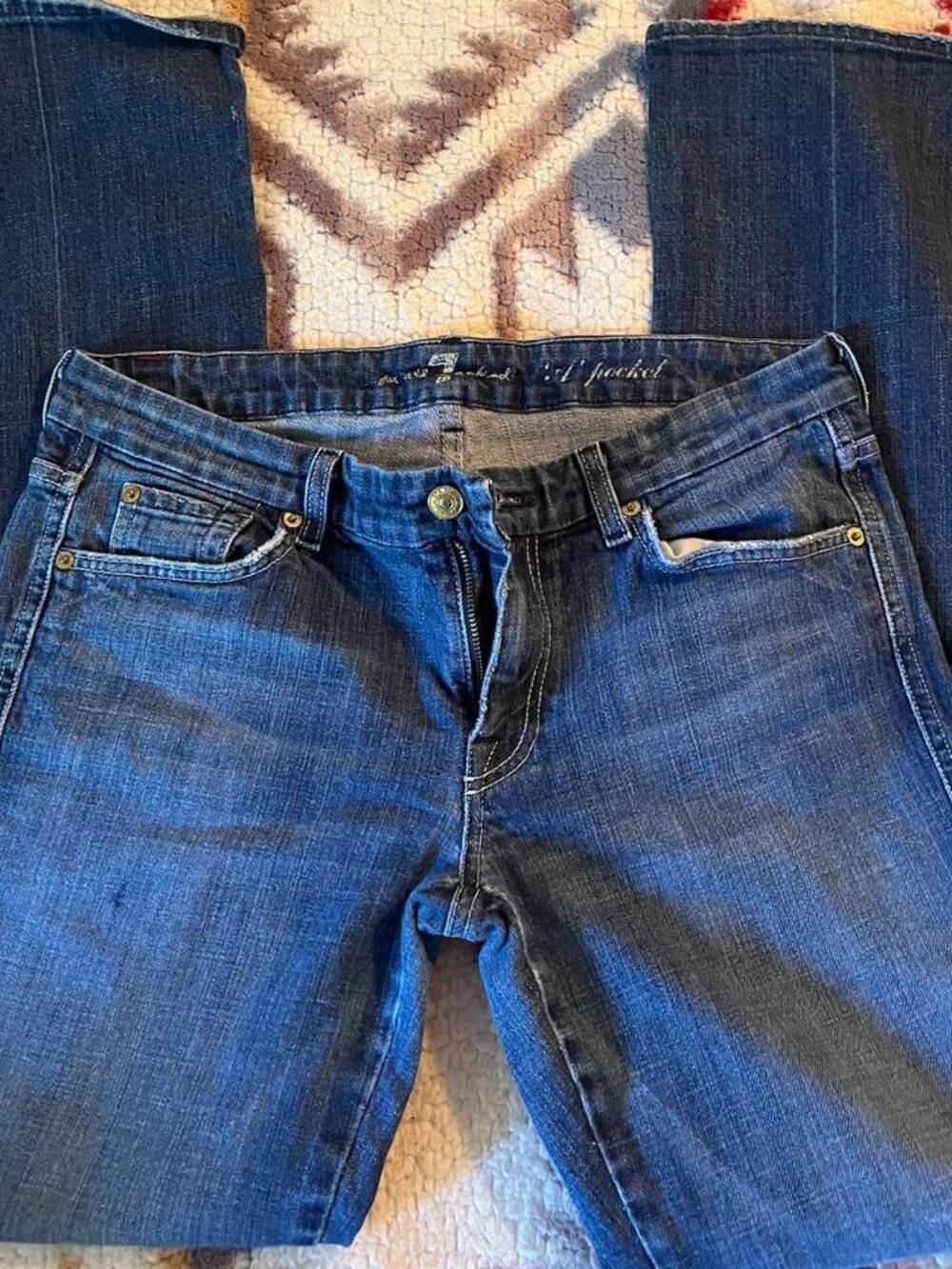 7 for all mankind low rise flare jeans